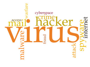 Firewall Virus word cloud